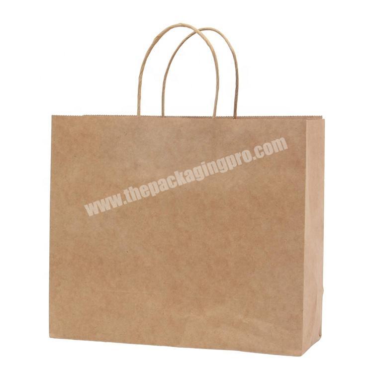 Custom Extra Bulk Kraft Paper Bags with Handles for Grocery