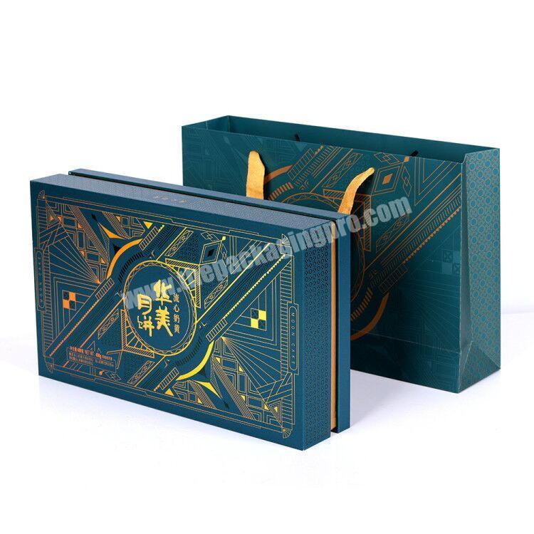 Custom High End Nice Moon Cake Stylish Gift Packaging Cardboard Box for Retail Hard Paper Paperboard POP Display 3-5 Days Accept