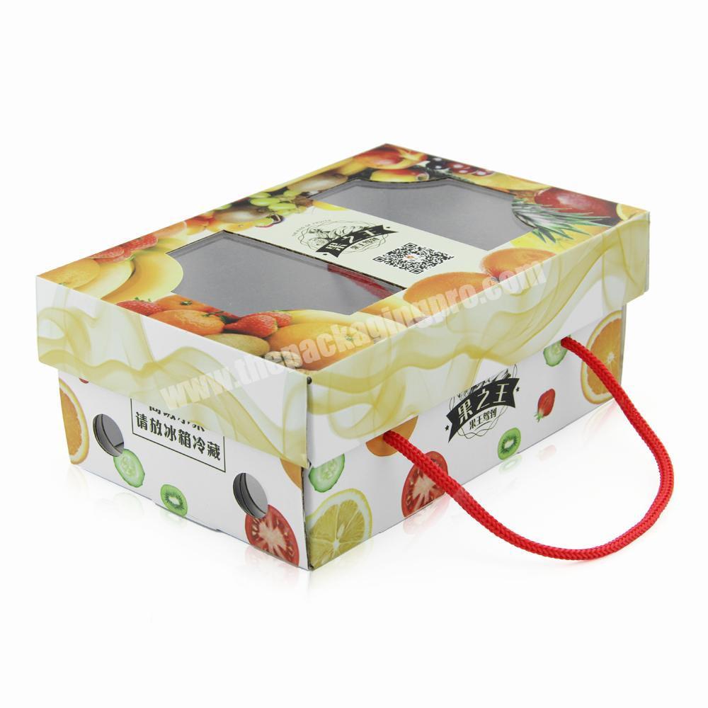 Custom High Quality Cardboard Vegetables Packing Fruit Packaging Carton Box with window