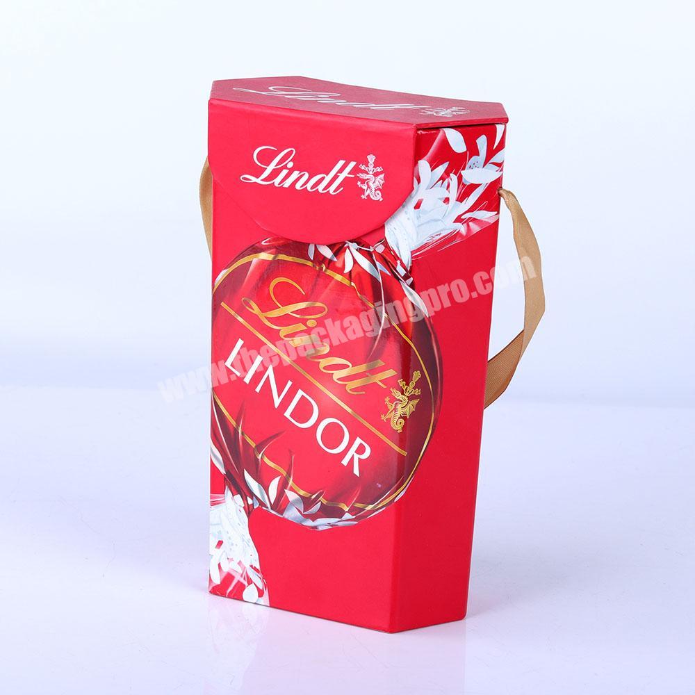 Custom Large Christmas Candy Gift Paper Gift Box Cardboard Boxes wholesale Luxury Packaging Paper Box With Handle