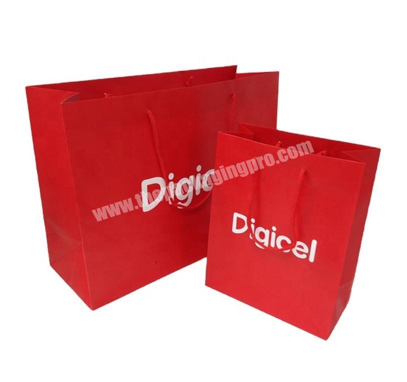 Custom Logo 100% Recyclable Shopping Gift Kraft Paper Bags