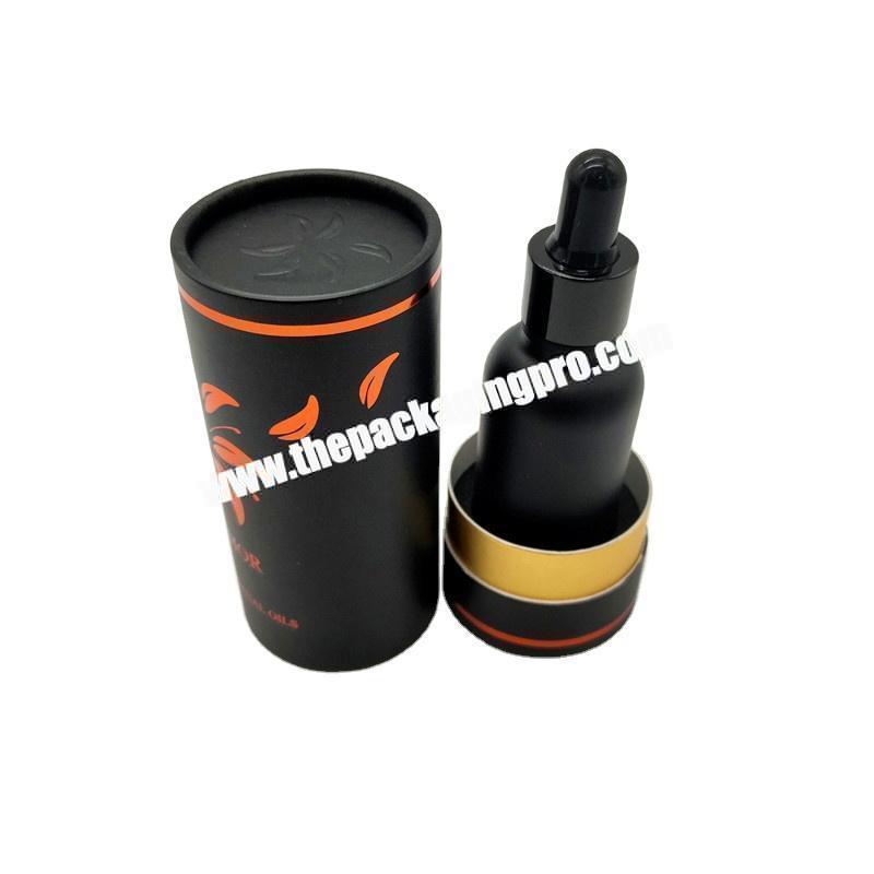 Custom biodegradable cosmetics paper tube box packaging for skincare essential oil cardboard tubes