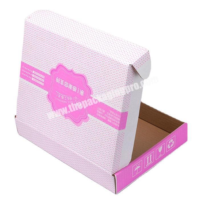 Custom Pink Corrugated Mailing Shipping Boxes manufacturer for Cosmetic
