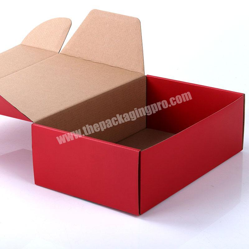 Custom Logo Cheap Folding 4 Color Printing Logo Printed Garment Packaging Paper Corrugated Shipping Mailer Box