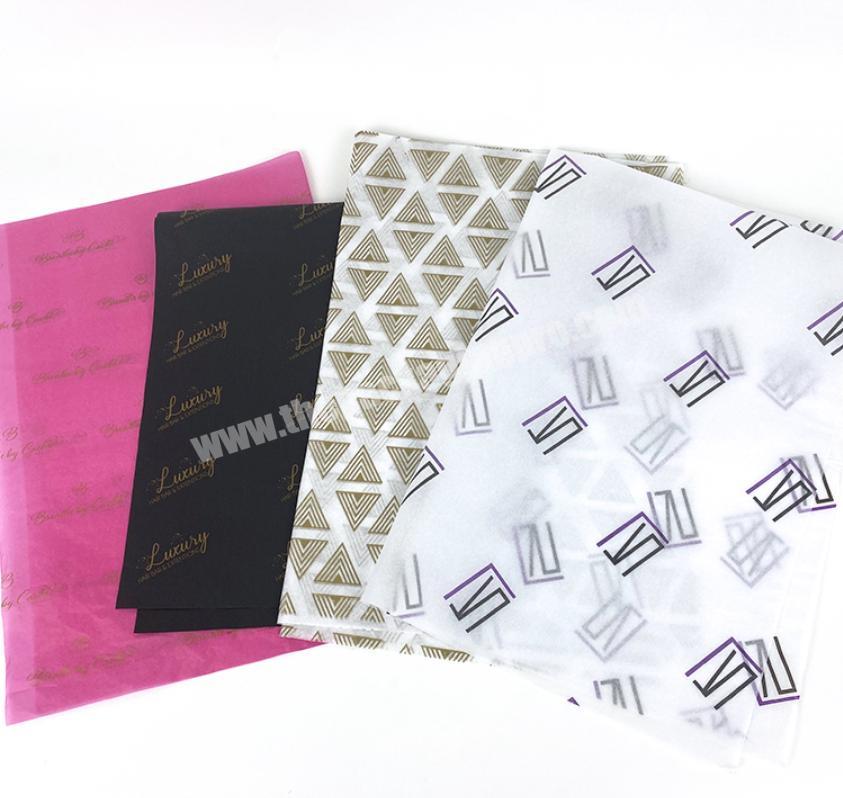 Custom Logo Gold Printing Packaging Wrapping Tissue Paper For Wine Packaging