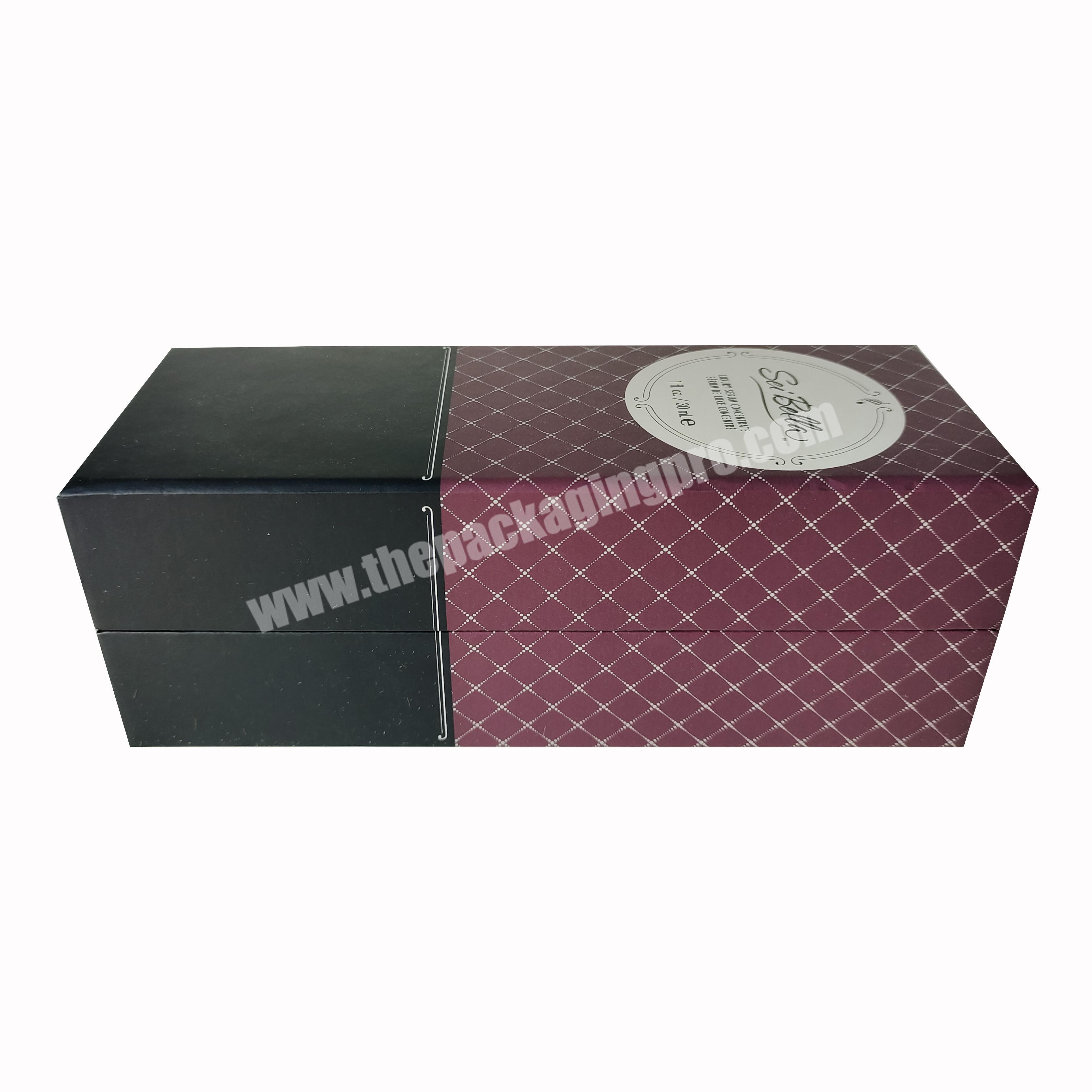 Wholesale Custom Logo Perfume Bottle Cosmetic Packaging Cardboard Paper Folding Gift Box with EVA Insert