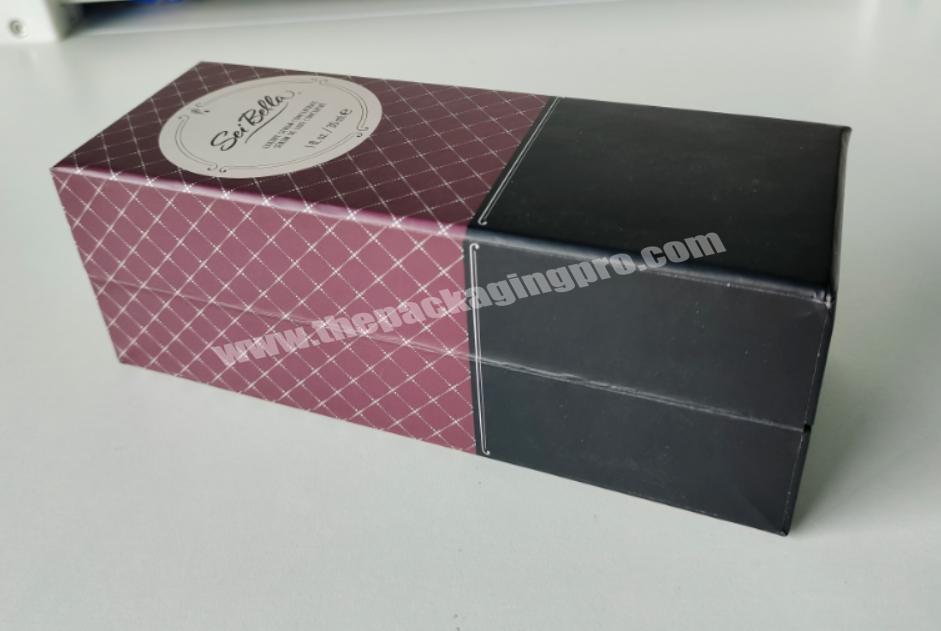 Factory Custom Logo Perfume Bottle Cosmetic Packaging Cardboard Paper Folding Gift Box with EVA Insert