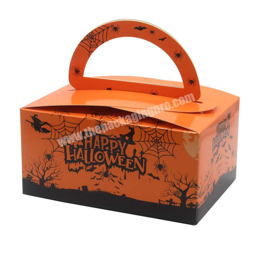 Custom Logo Printed halloween party favor sweet candy gift box