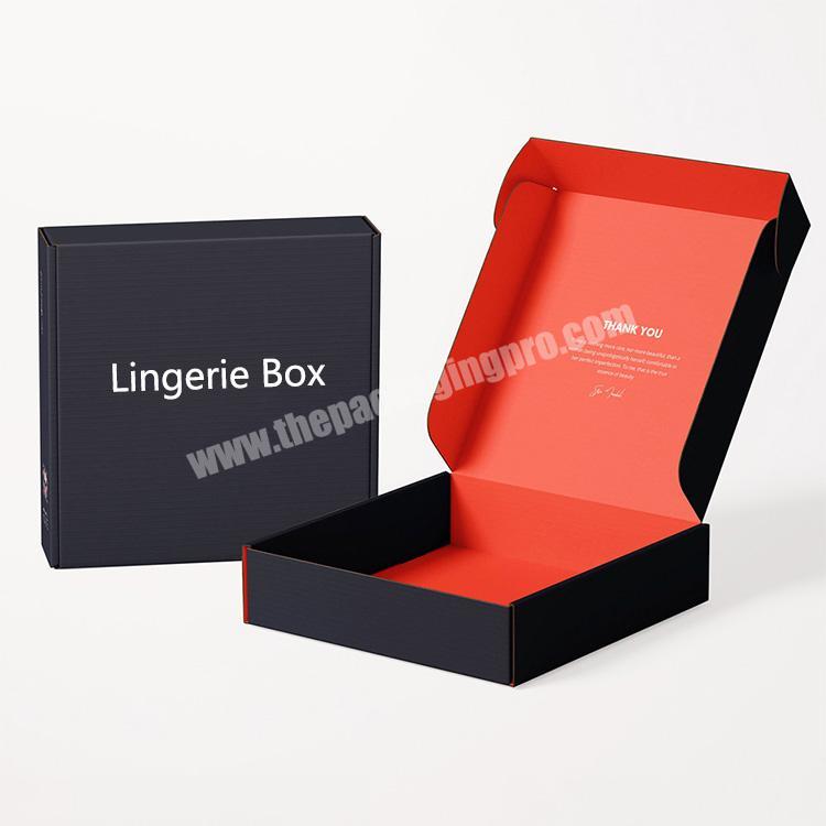 Custom Logo Printing fancy sexy underwear lingerie packaging shipping box for Lingerie