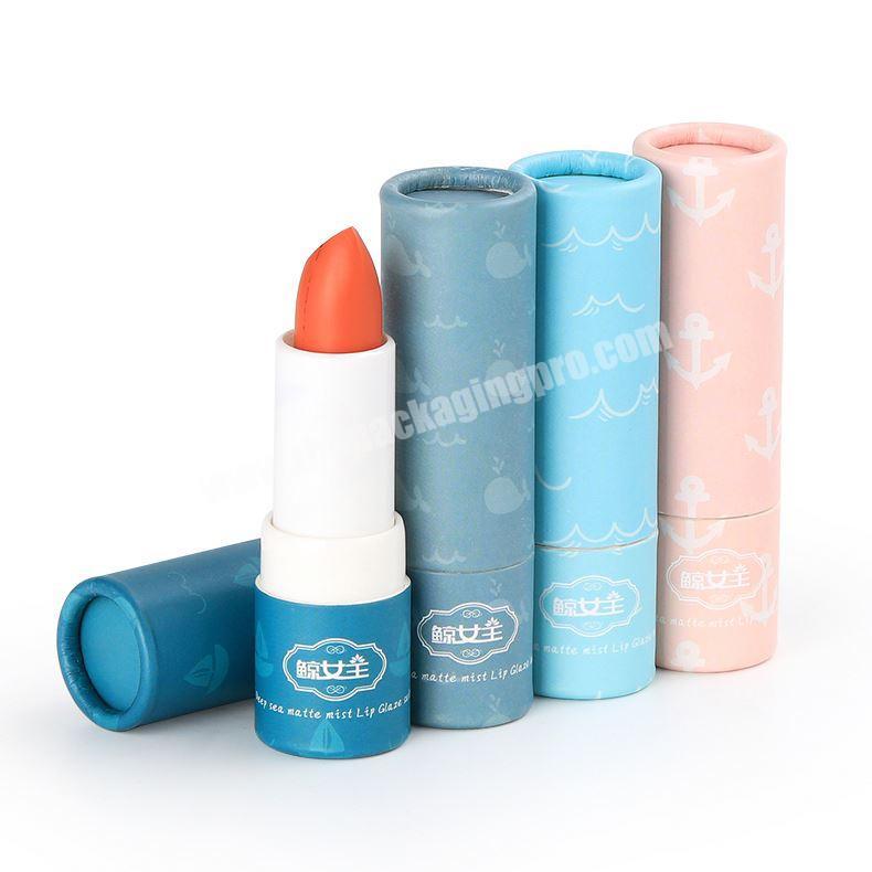 Custom Logo Recycled Eco Friendly Biodegradable Twist Up Paper Tubes For Lipstick