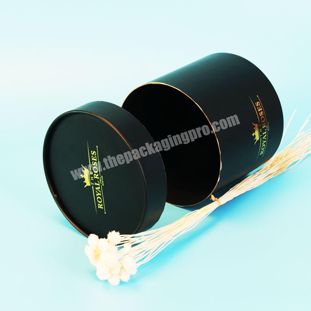 Custom Logo Small Round Paper Tube Box For Cosmetic/Candel/Flower Packaging cardboard cylinder box
