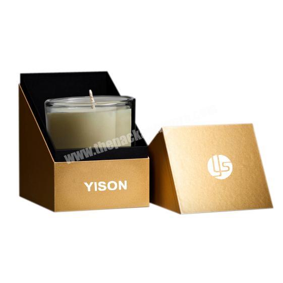 Custom Luxury Empty Square Candle Box Packaging Box Candle emballage bougie