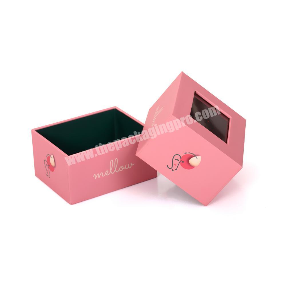 Custom Luxury Pink Cardboard Cute Little Paper Gift Box Packaging