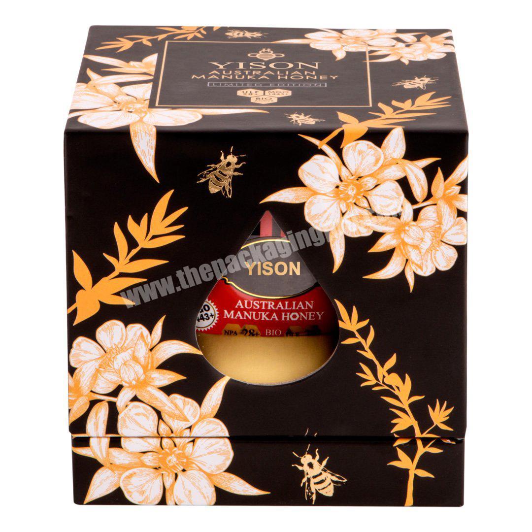 Manufacturer Custom Luxury Royal Bee Honey Bottle Packaging Gift royal honey box
