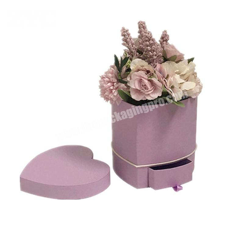 Custom Made Luxury Rigid Cardboard Storage Flower Gift Box with Drawer