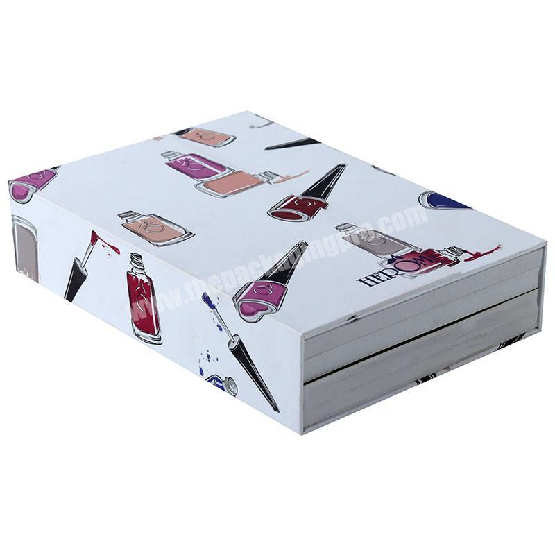 Custom Made Paper Packaging For Nail Polish Individual design elegant cosmetic nail polish storage gift box