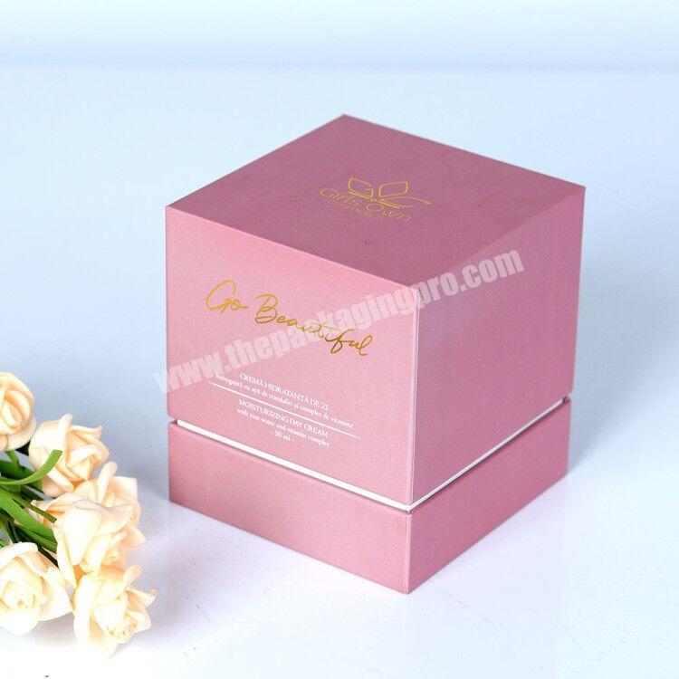 Custom OEM Luxury skin cream bottle paper packaging boxes for cosmetic
