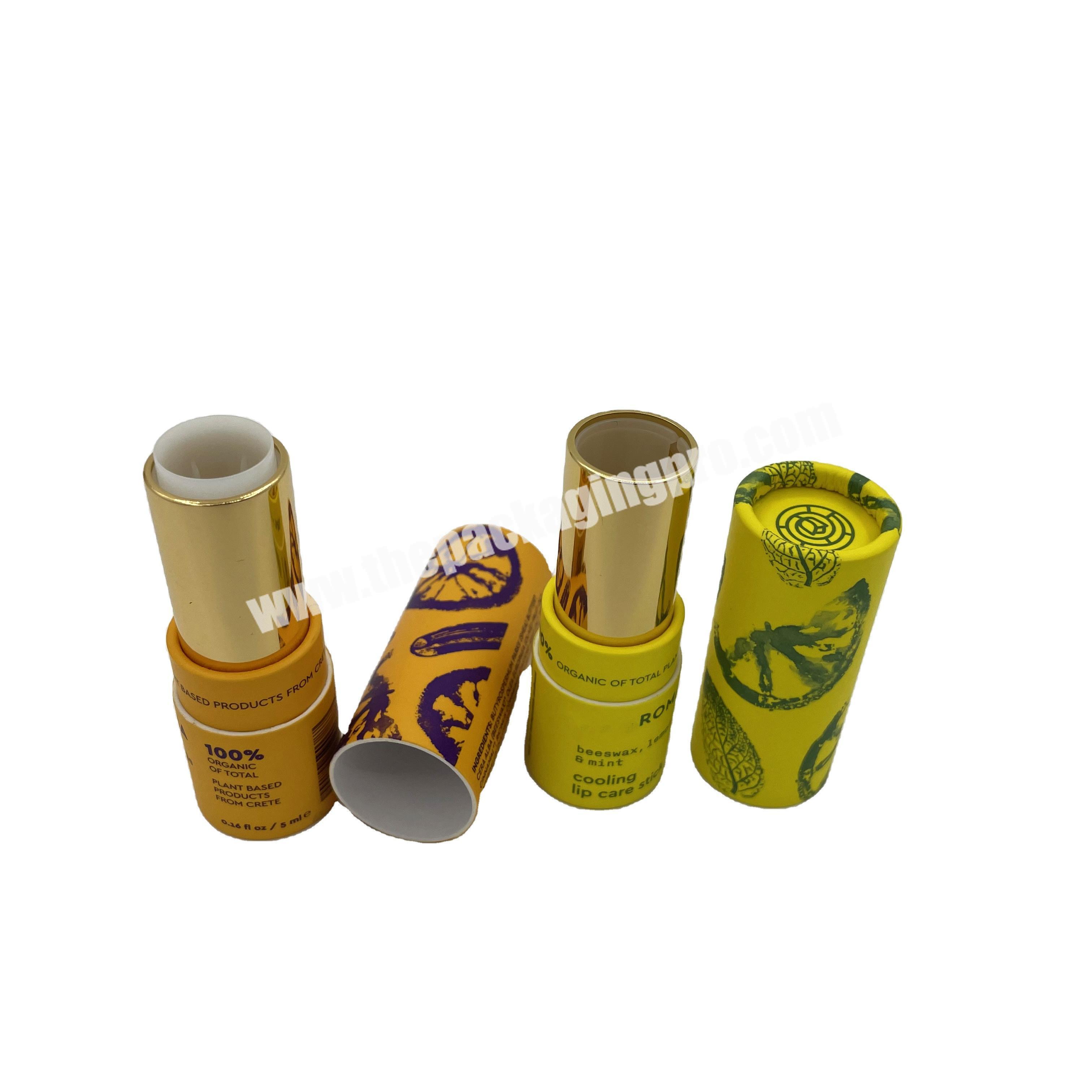 Custom design 3.5g empty paper lipstick tube paper lipstick tube packaging paper tube for lipstick with printing