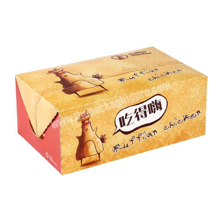 Custom Paper Fried Chicken Wing Packaging Boxes with Logo