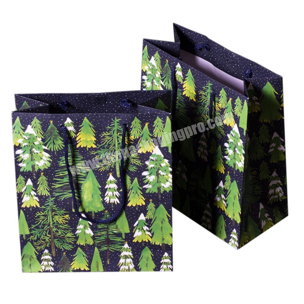 Custom Paper Large Drawstring Christmas Tree Bags For Christmas