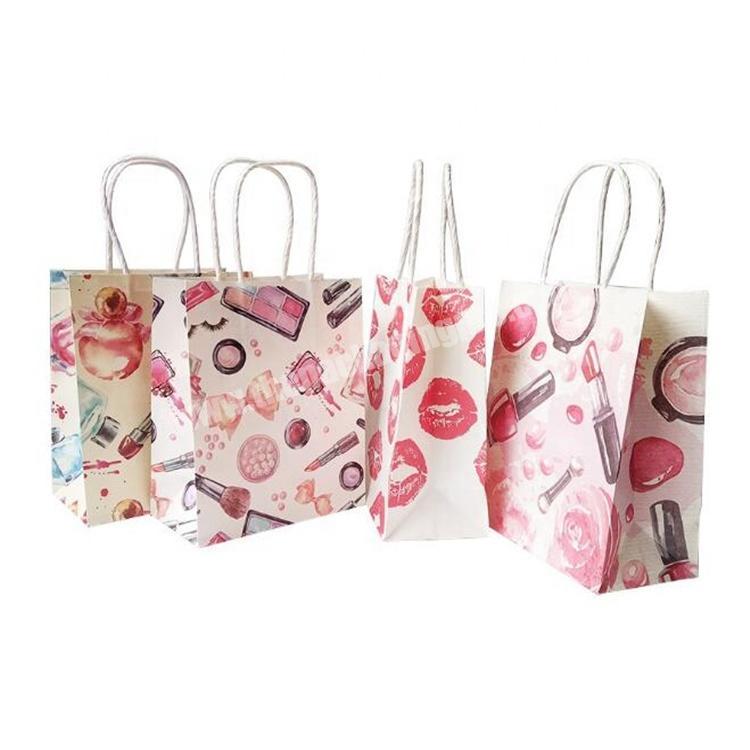 Custom Paper Luxury Gift Cosmetic Perfume Marble Shopping Bag with Handles