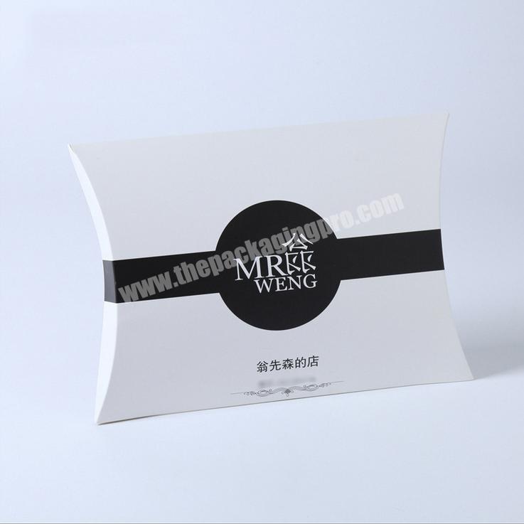 Custom Paper Pillow Box With Logo Printing