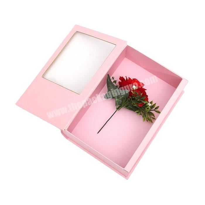 Custom Paper flower box cardboard flower box  packaging for valentine's Day