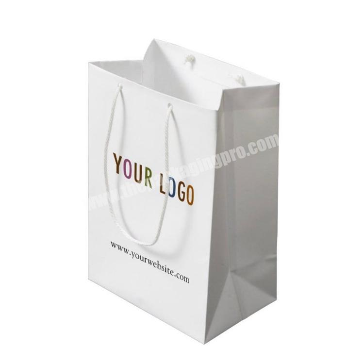 Custom Personalized Logo Printed business cheap Event small Paper gifts Bag