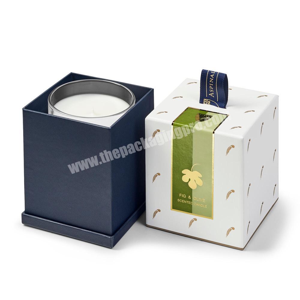 Custom Personalized Printed Empty Candle Tumbler Box For Candle Jar
