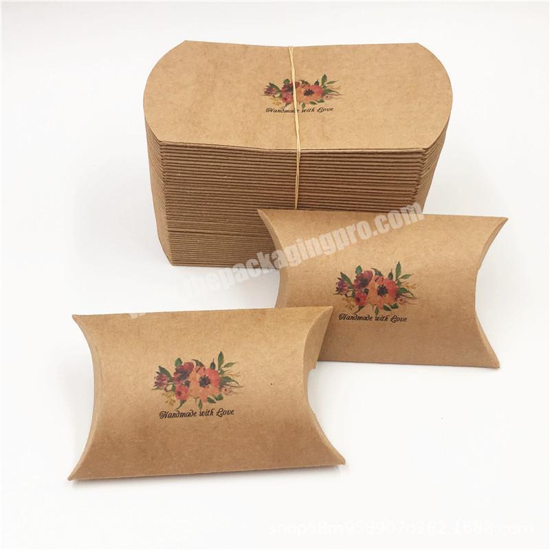 Custom Pillow Shape Paper Packaging Box with CMYK Print Logo