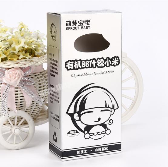 Custom Printed Coated Paper Folding Baby Toothpaste Packaging Box