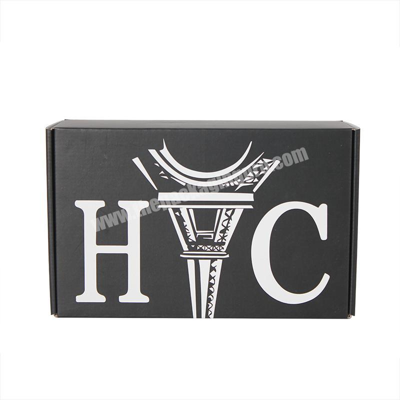 Custom Printed Luxury Paper Cardboard Folding Boxes Design Your Logo Packaging Black paper Box