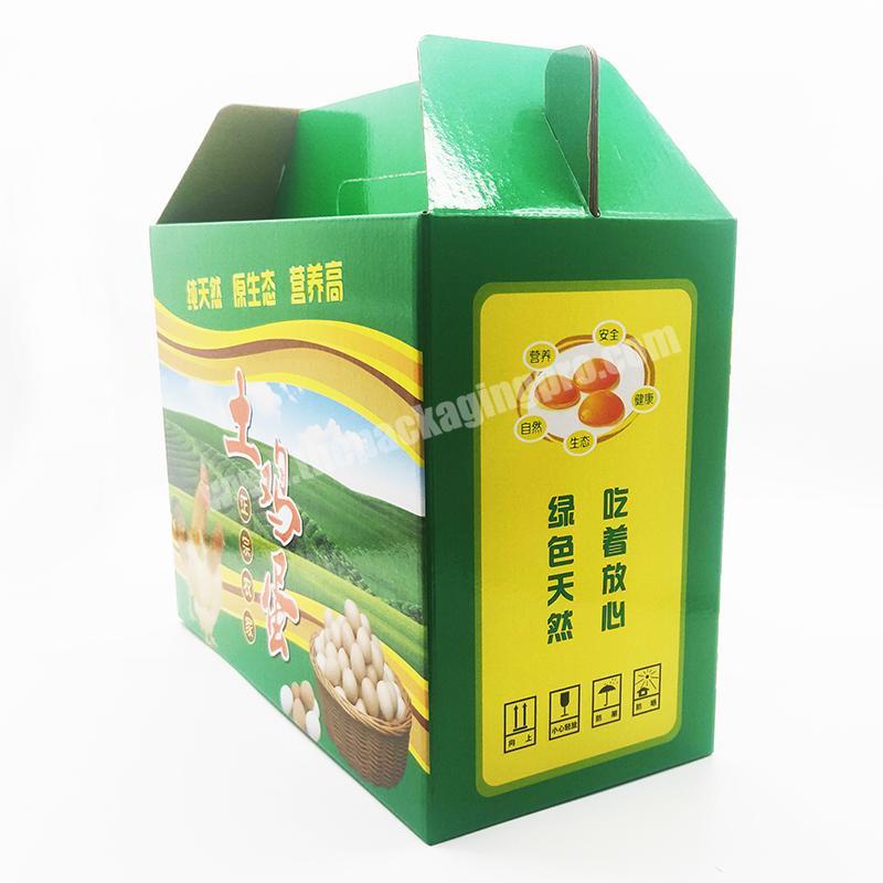 Custom Printed   Packing Box Recycled Materials Cardboard Corrugated Paper Shipping Box/Paper Box for eggs container