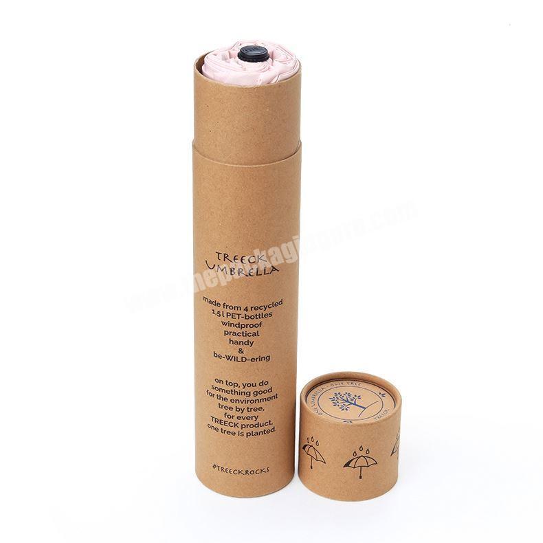 Custom Printed Recycled Kraft Paper Tube With Cutting Window