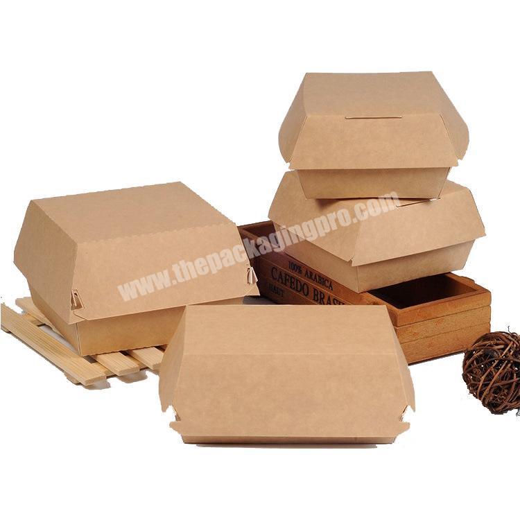 Custom Printed Take Out Container Fast Food Packaging Box Pizza Burger Paper Box