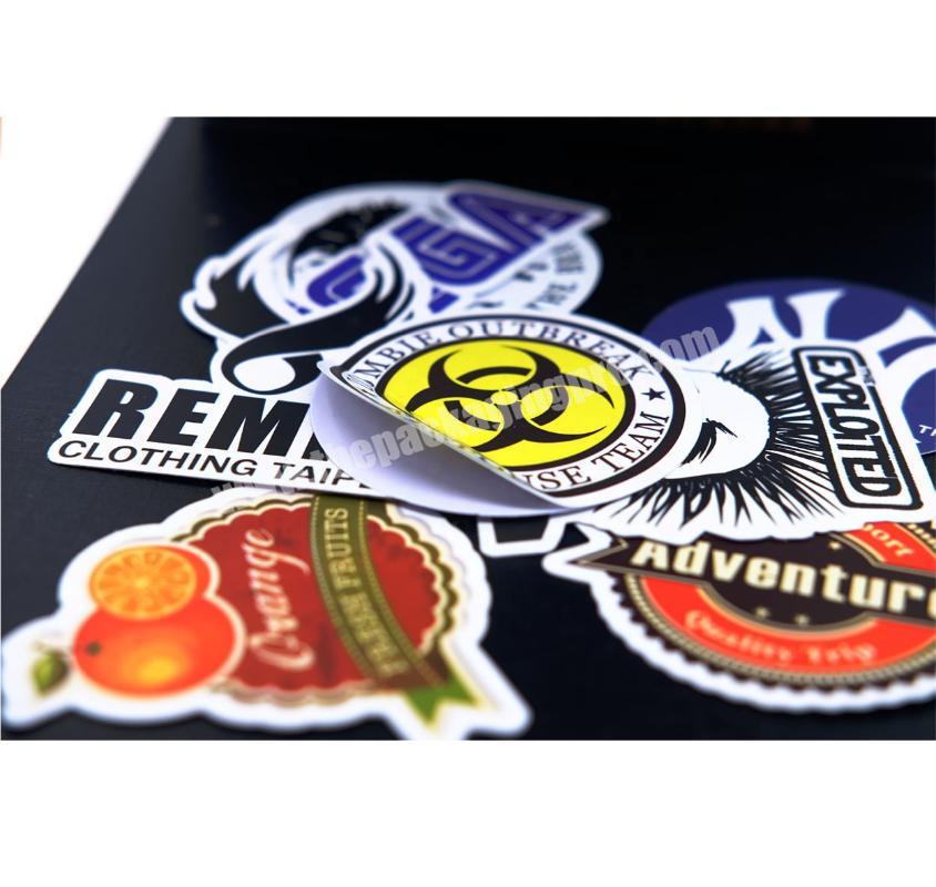 Custom Printed Vinyl Adhesive Brand Logo Die Cut Sticker