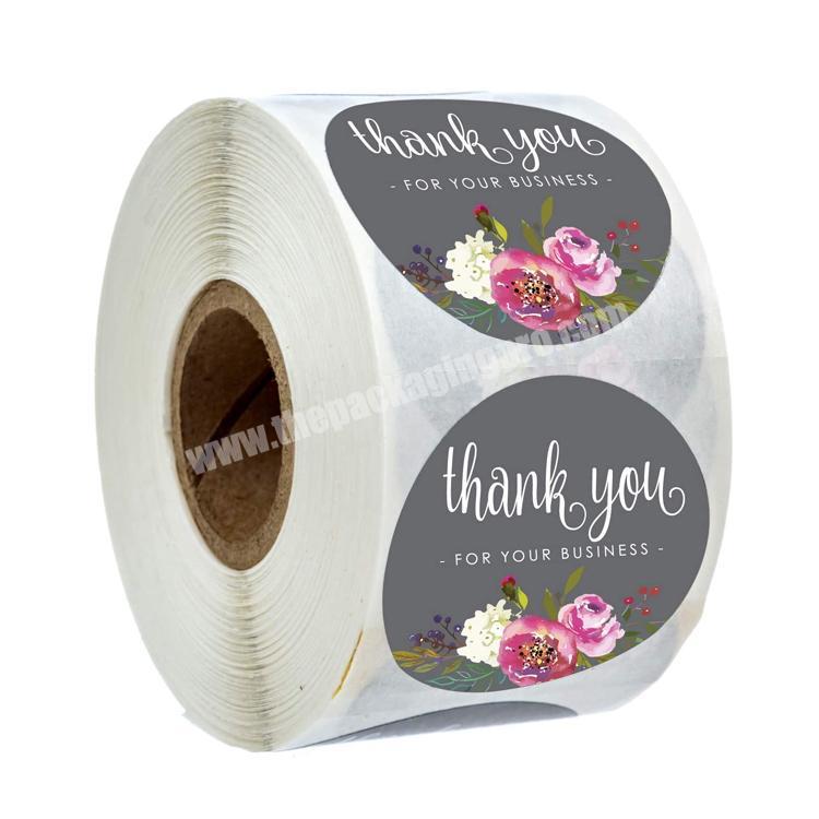 Custom Printed Waterproof Round Stickers Roll Labels for Packaging
