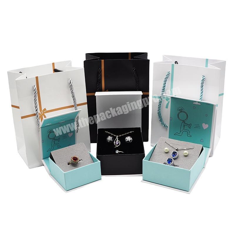 Custom Printing Best craft  luxury Jewellery Packaging white Paper Ring Box Gift Boxes