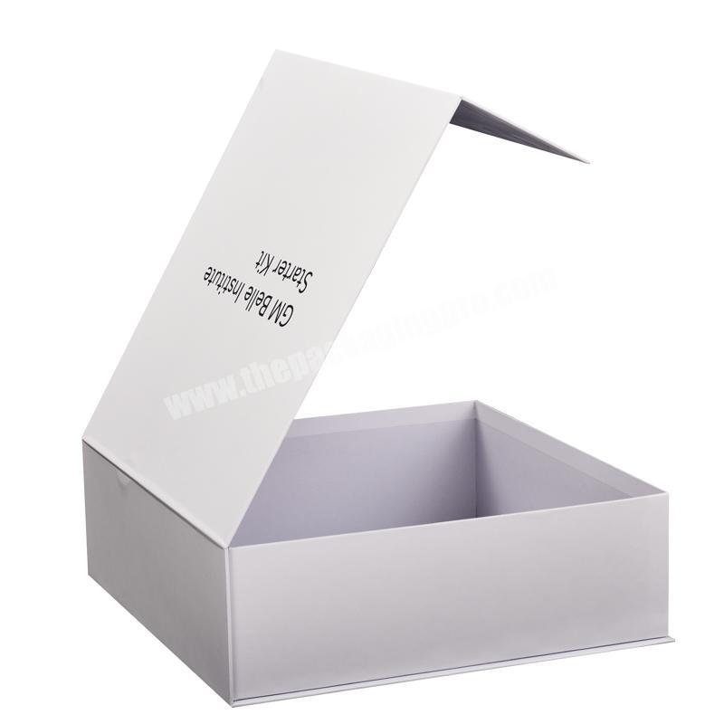 Custom Printing Cardboard Caixa Magneetdoos Luxury boutique boxes white magnetic gift packaging box with lid