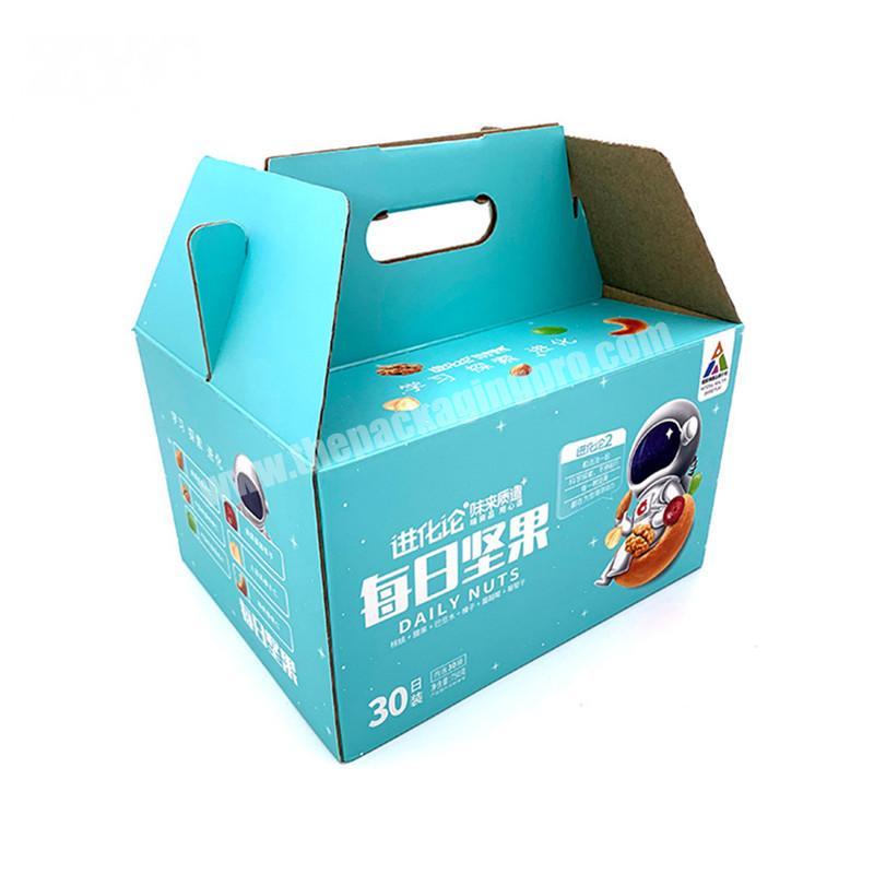 Custom Printing Corrugated Carton Cardboard Handle Box