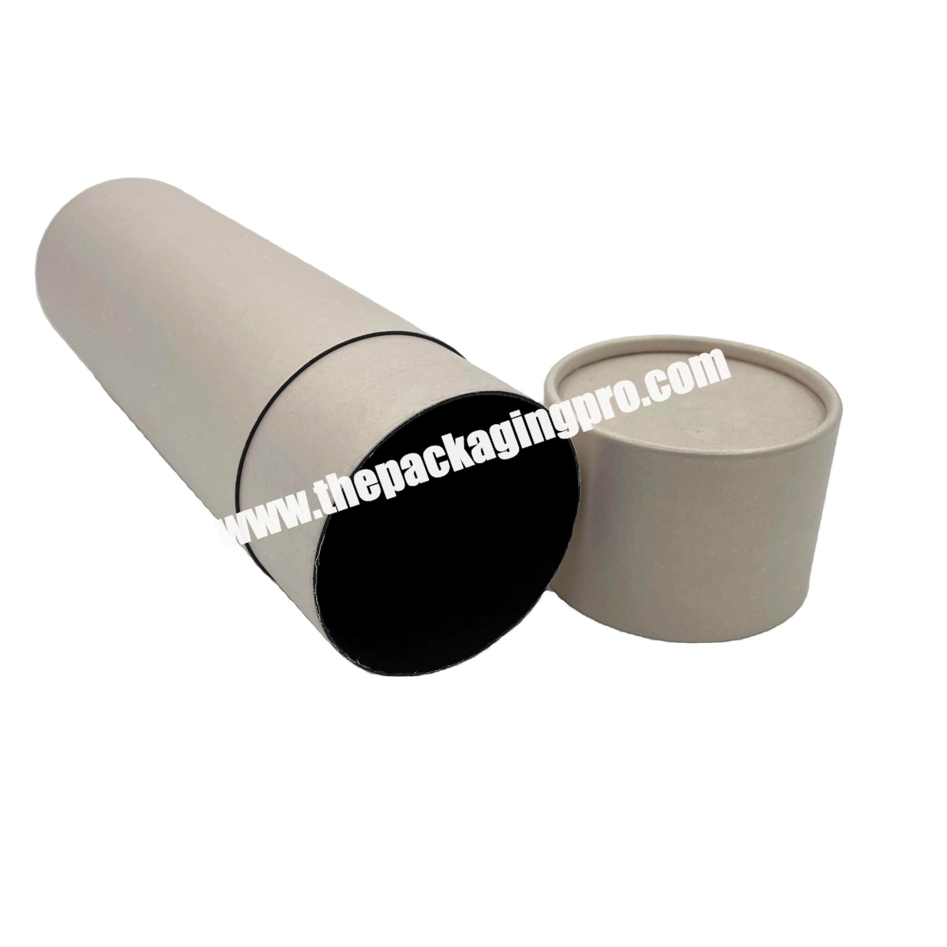 Wholesale paper tube cosmetic package circular paper tube cardboard round small box package with clear window
