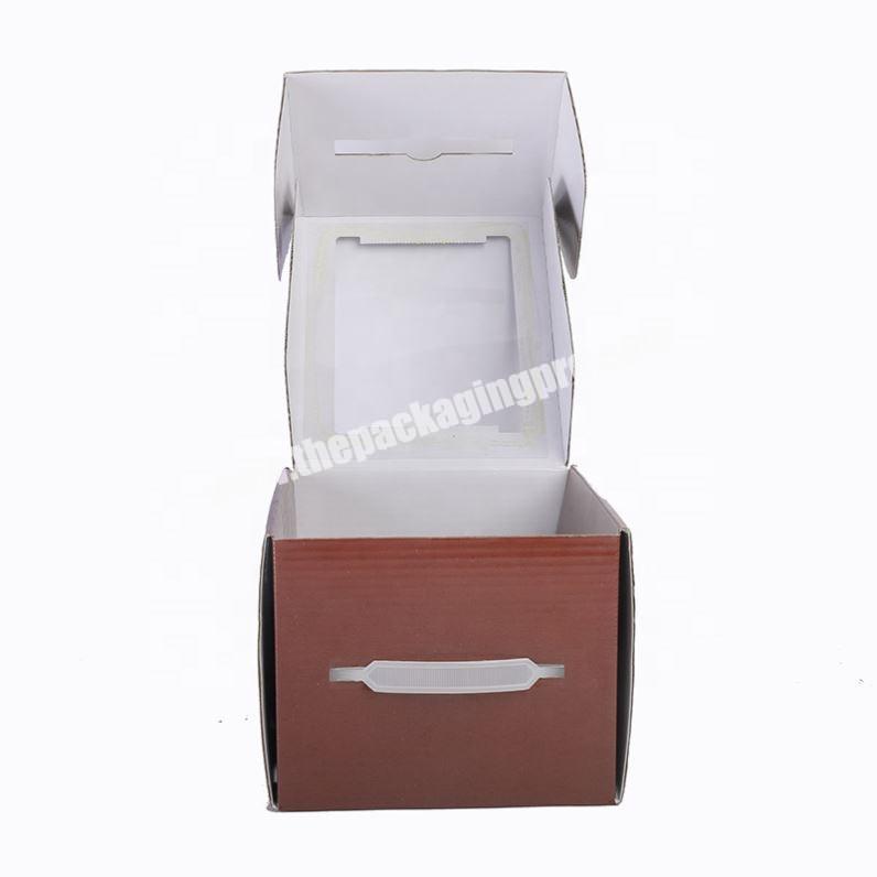 Free sample custom High Quality wine glass corrugated packing box