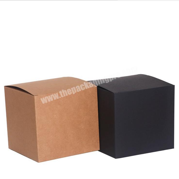 Custom Printing Wholesale Square Plain White kraft paper Box Stock