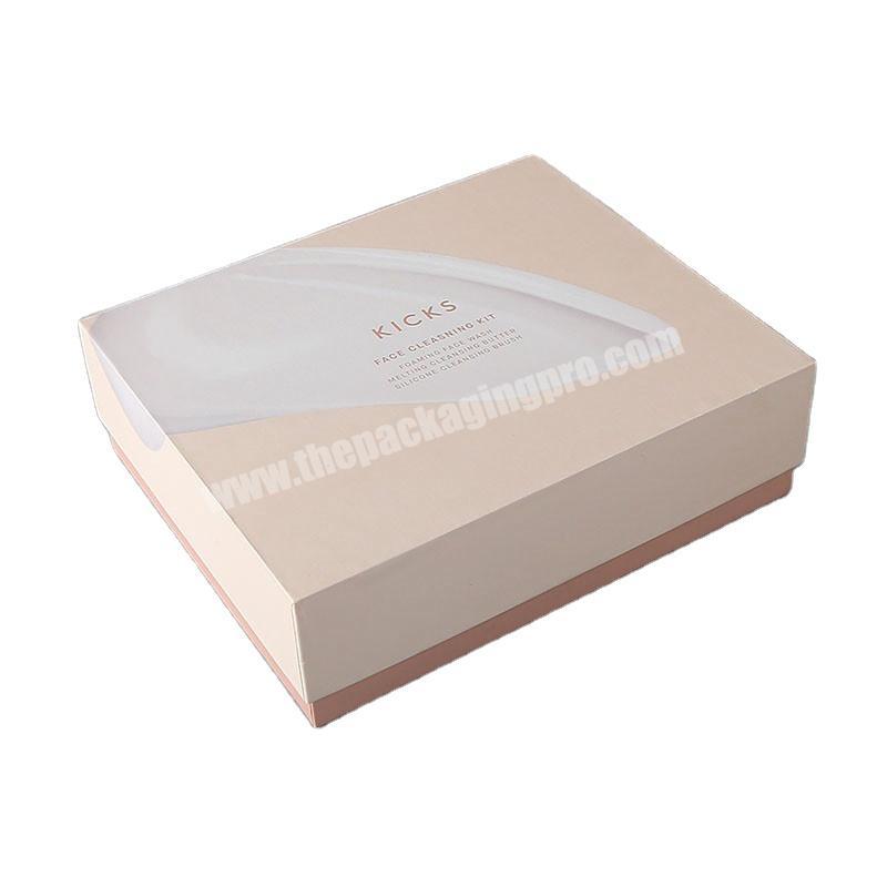 Custom Your Own Logo Cardboard Gift Box Cosmetic Skincare Box Packaging With Blister Insert