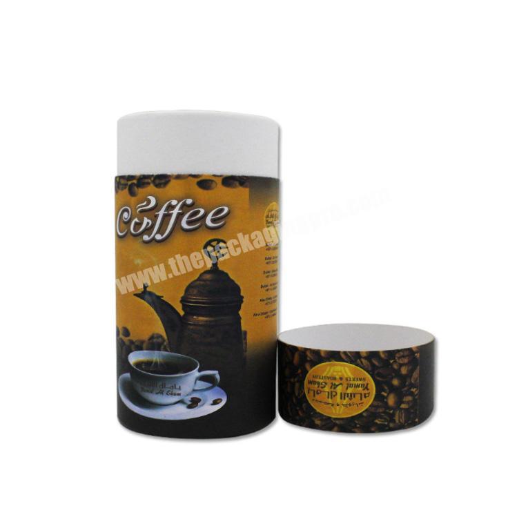Custom airtight coffee packaging cylinder tube paper box