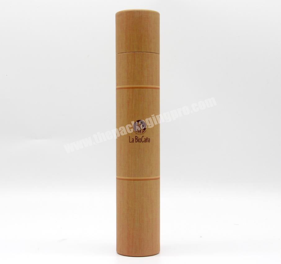 Custom bamboo printing cardboard packaging paper tube