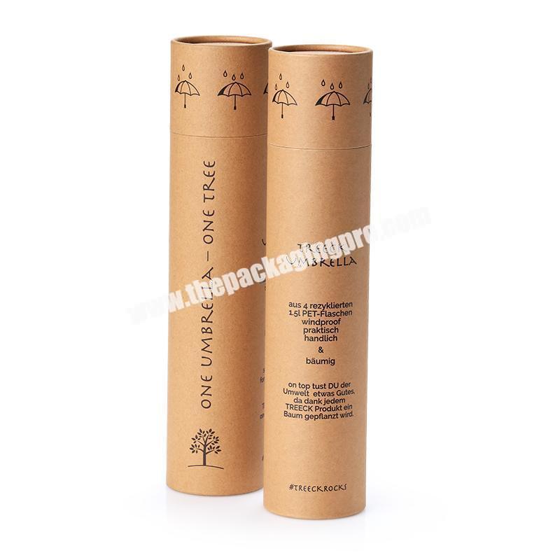 Umbrella paper tube packaging cardboard cylinder container for gift round box packaging