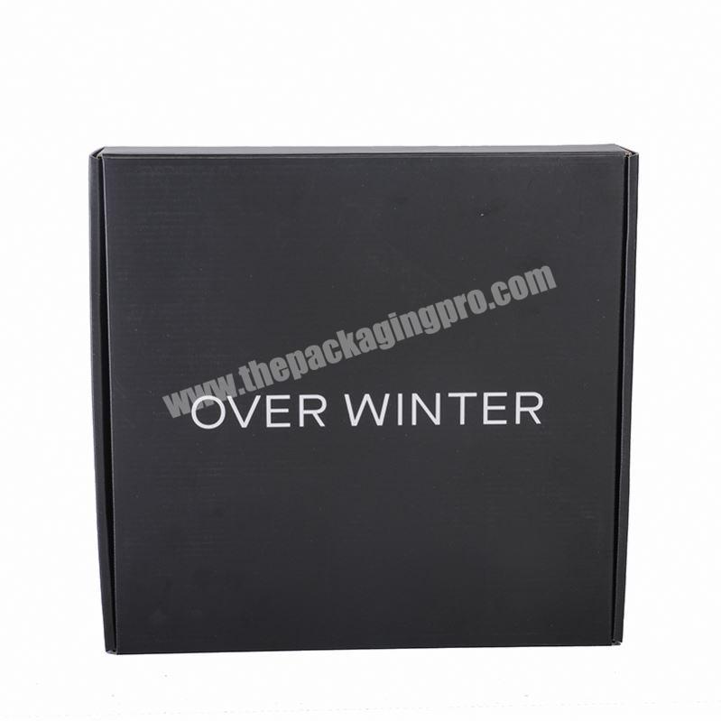 Custom black T-shirt packaging apparel box paper retail boxes