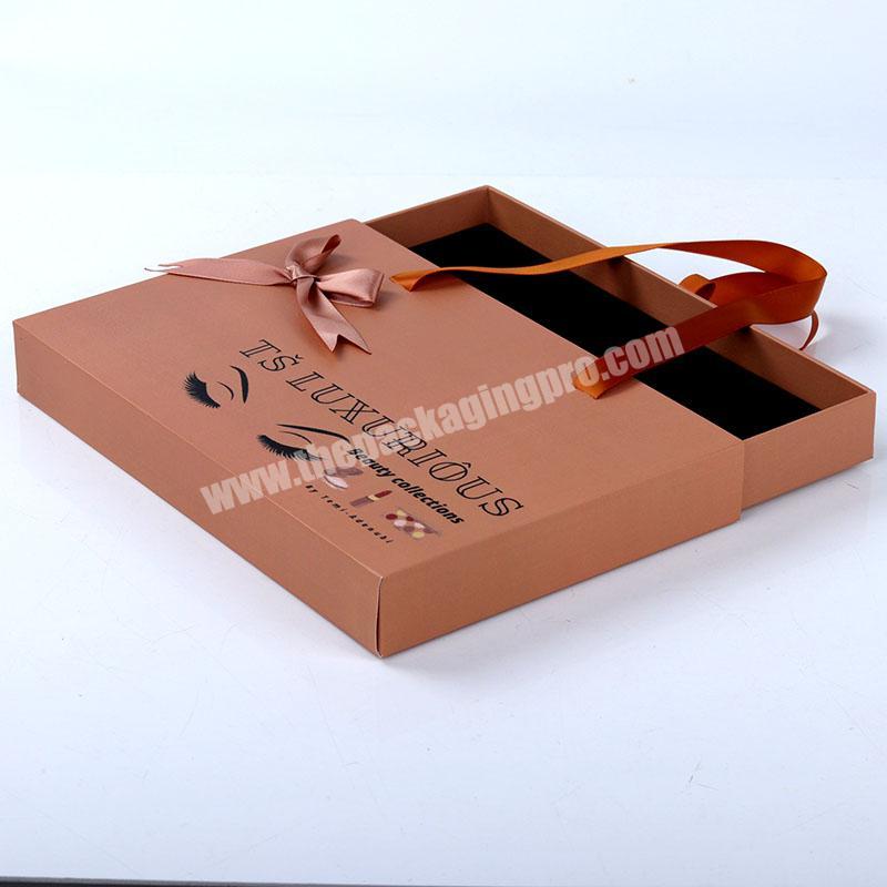 Custom black glitter printing private label handmade magnetic paper 3D mink eyelashes box cardboard packaging false eyelash box