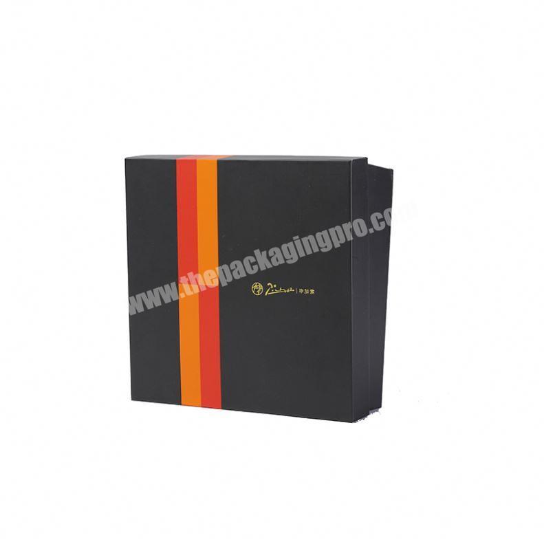 Custom black printing corrugated paper fruit storage packaging box with handle rope design